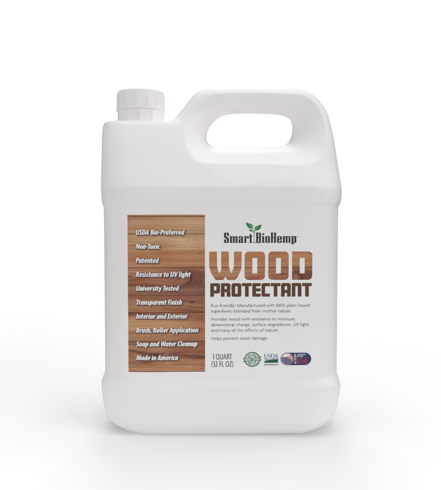 Smart BioHemp Wood Protectant 1 Quart size