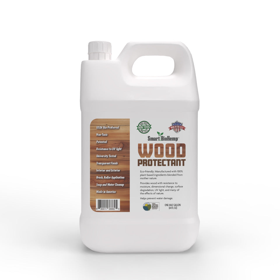 Smart BioHemp Wood Protectant Half Gallon size